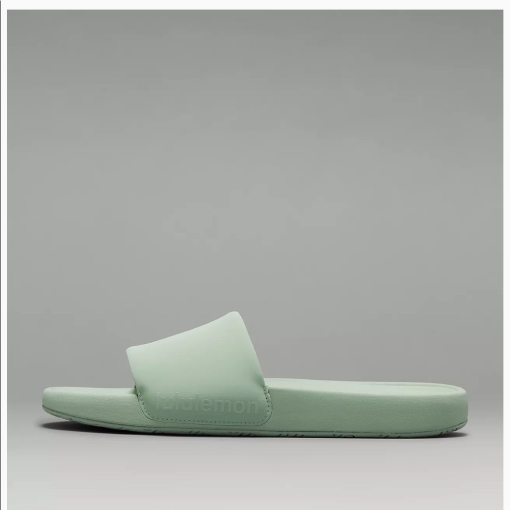 LULULEMON RESTFEEL SLIDES. GREEN - Picture 3 of 5